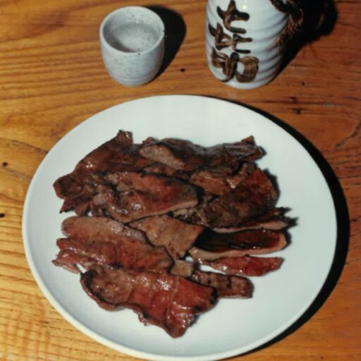 創業当時の牛たん焼き